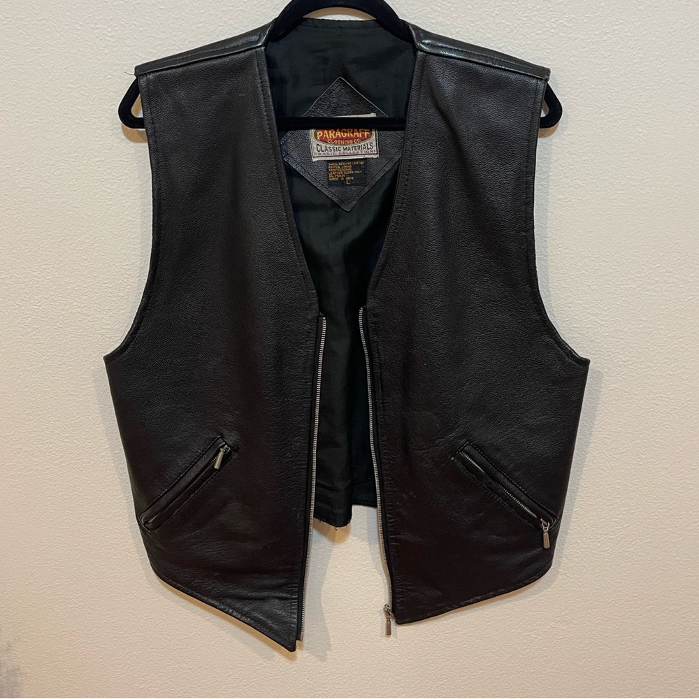 100% Leather Oversized Vest